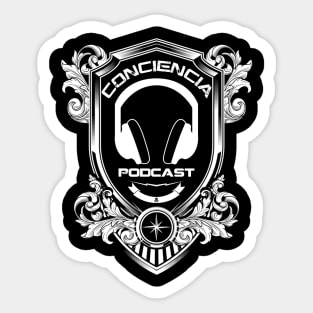 ConCiencia Podcast Shield White Sticker